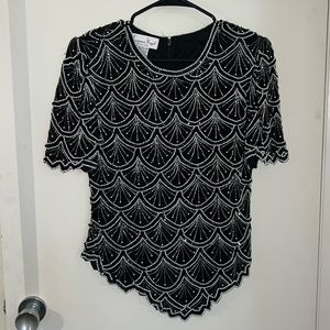 Vintage beaded top M